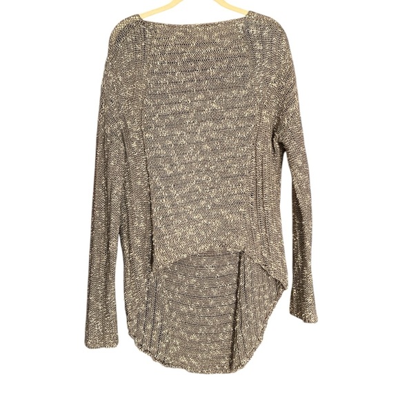Helmut Lang Grey Knitted High Low Distressed Sweater size Small - Picture 3 of 6